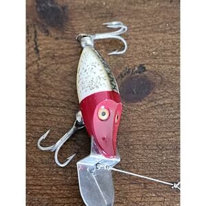 Heddon Tiny Go Deeper Runt Red And White
